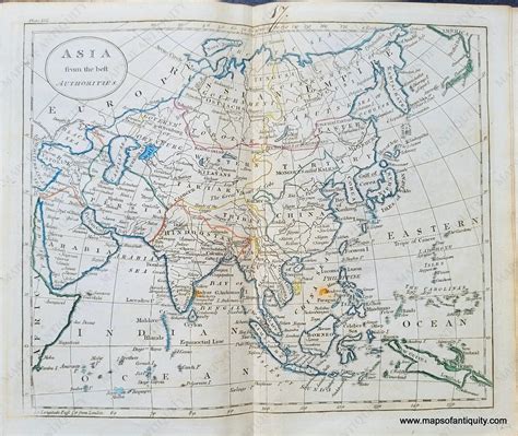 1800 - Asia from the best Authorities - Antique Map – Maps of Antiquity - map of asia in 1800