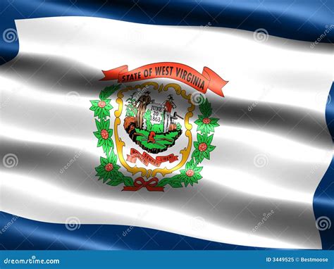 State Flag of West Virginia Stock Illustration - Illustration of symbol ...