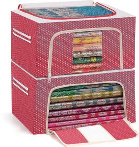 ABOUT SPACE Cloth Storage Box 24 Ltr 2 Pack Cloth Storage Box 24 Ltr ...