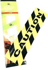 DARIT CAUTION Anti Slip Non Skid Tape Stair Step Floor Safety Strip ...