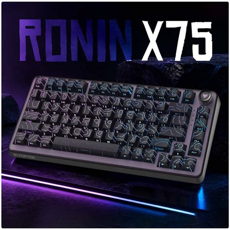 EVOFOX Ronin X75 Plus Tri-Mode with Gasket Mount & Hot Swap Switches ...