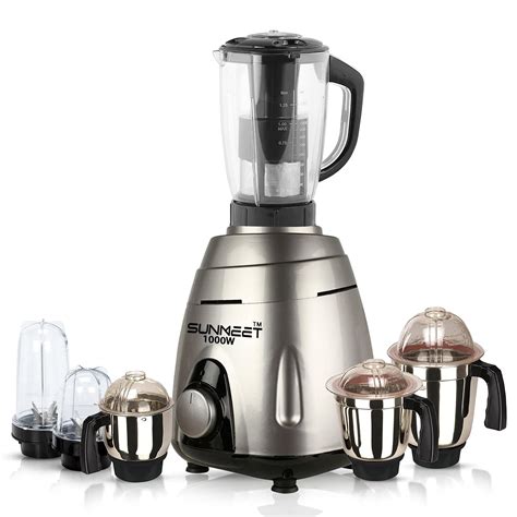Buy Sunmeet VGSMA21 1000Watts Mixer Juicer Grinder with 6 Jars (1 ...