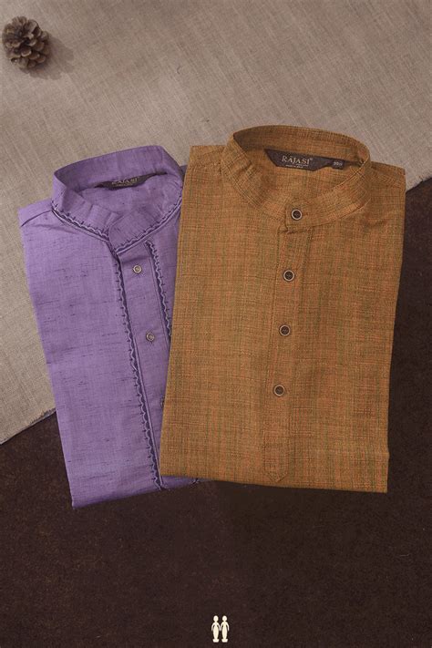 Assorted Purple And Brown Set Of 2 Size 36 Cotton Short Kurta – Sundari ...