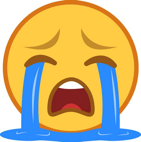 Download High Quality Crying Emoji Clipart Frown Transparent Png Images