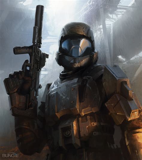 Image - The Rookie Concept Art halo3 odst.jpg - Halo Nation — The Halo ...
