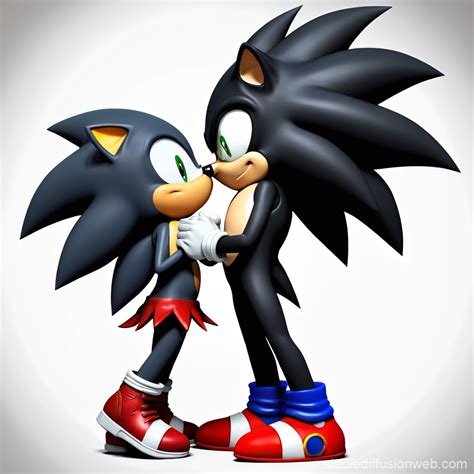 Sonic the Hedgehog and Shadow Kissing | Stable Diffusion Online