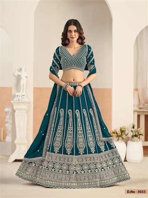 Mehvish Vol 33 Faux Georgette With Work Lehenga Choli Collection