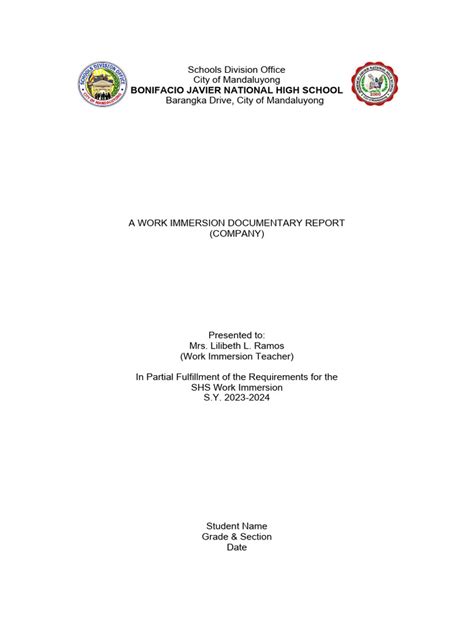 Work Immersion Portfolio Example 的图像结果