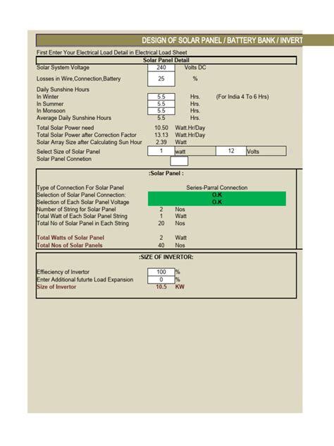 Solar Panel Design | PDF | Solar Panel | Power Inverter