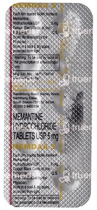 Nemdaa 5 Mg Tablet 10 - Uses, Side Effects, Dosage, Price | Truemeds
