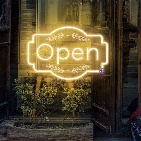 Vintage Lighted Open Sign Vintage Neon Road Signs Premium Collection