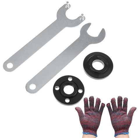WerkWeit Angle Grinder Flange Lock Nut Wrench Kit 5pcs 5" 5/8-11 Angle ...