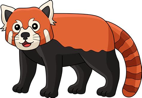 Red Panda Animal Cartoon Colored Clipart 19979623 Vector Art at Vecteezy
