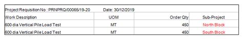 Project Requisition