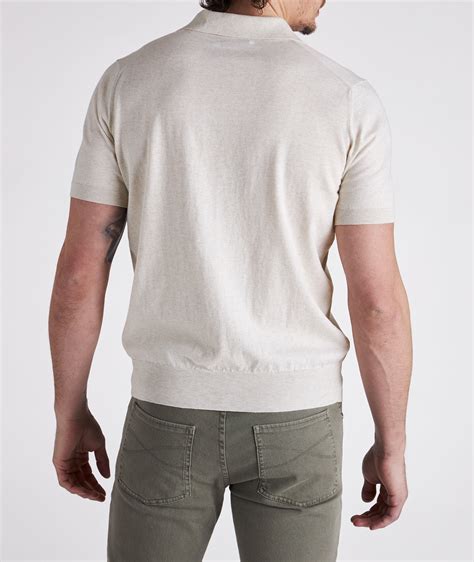 Brunello Cucinelli Johnny Collar Knit Cotton Polo | Polos | Harry Rosen