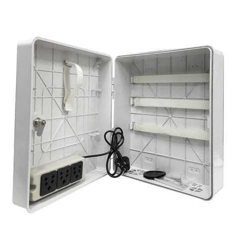 Velvu Outdoor Plastic Rack POE Box with 3 Power Socket (Mini DVR Box)