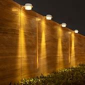 2/4pcs Solar Fence Light, Solar Gutter Light Outdoor 3LED Waterproof ...