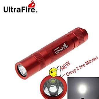 Buy Ultrafire Newfashioned 8 Modes XM-L2 U2 Cool White Light Waterproof ...