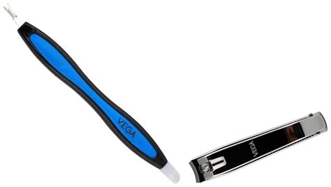Buy VEGA Soft Touch Cuticle Trimmer & Pusher (CTP-01 N), Silver, 16 g ...