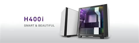 NZXT H400i Micro-ATX Computer Case with digital fan control and RGB ...