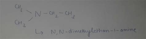 what is the iupac name of (ch3)2 NCh2ch3 - Brainly.in