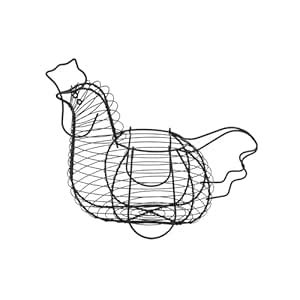 ECOMISTIQ® Metal Chicken Egg Basket Wire Fruit Egg Basket for Dining ...