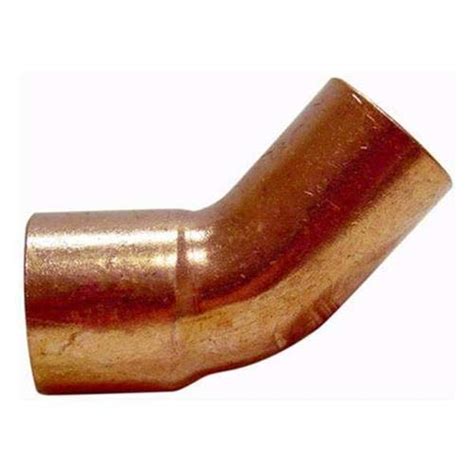 (Pack of 5) HVAC Wrot Copper Street 45° Elbow, 3/4 in. x 3/4 in. OD, 5/ ...