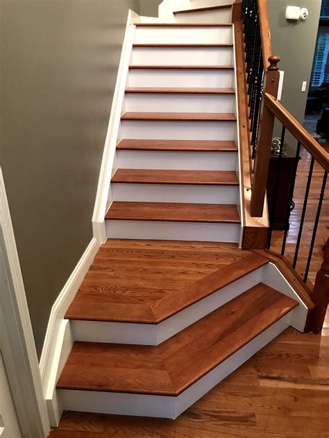 Lowcountry Toffee Stairs | Wood stair treads, Wood stairs, Flooring for ...