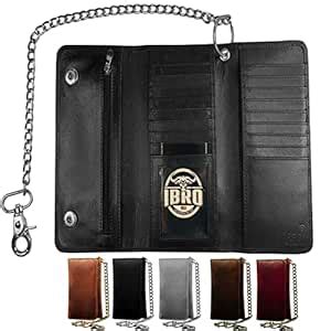 Buy IBRO Motorcycle Chain Wallet for Men – 100% Natural Genuine Leather ...