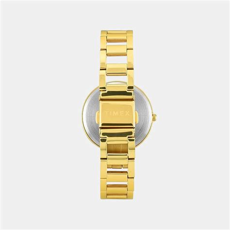 Timex Fashion Women Quartz Green Dial Analog Stainless Steel Watch ...