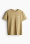 COOLMAX® Regular Fit T-shirt - Round neck - Short sleeve - Beige/Fleurs ...