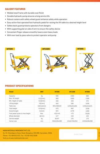 Floor Transportation Equipment - Scissor Hand Pallet Trucks ...