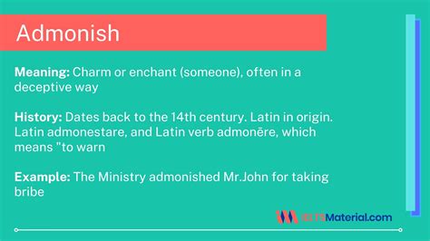 Word – Admonish | IELTSMaterial.com