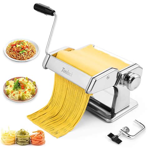 Buy Tooluck Manual Pasta Maker Machine with 2 in 1 Dough Cutter ...