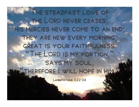 Lamentations 3:22 Bible Verse Sunset Image