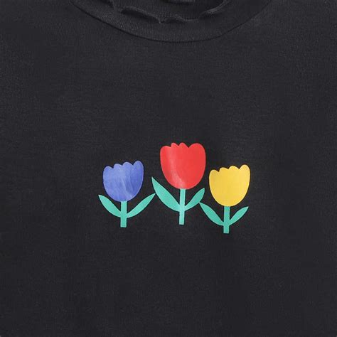 Shop Online Girls Black Floral Print Full-Sleeve Blouse at ₹589