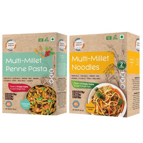 Buy Combo of Protein and Fibre rich Multi-Millet Pasta and Noodles ...