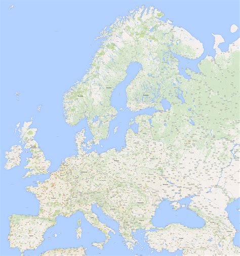 Highly Detailed Editable Political Europe Map Stock