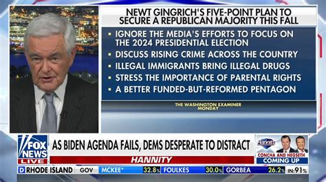 Newt Gingrich outlines top issues Republicans should hit for midterms ...