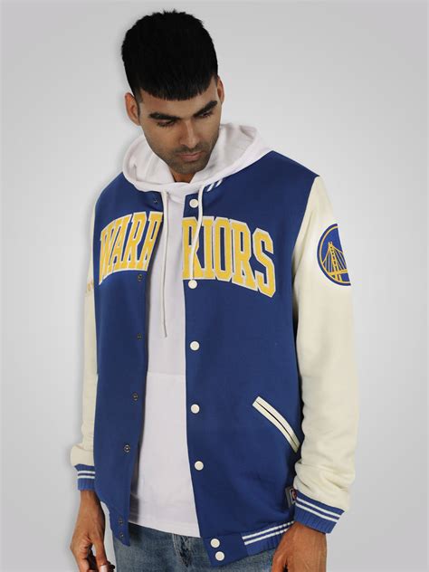 Golden State Warriors: Letterman Jacket - Royal Blue – Shop The Arena