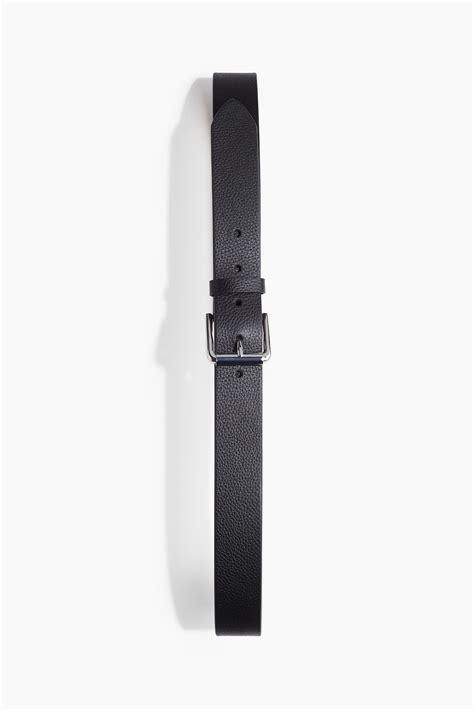 Leather belt - Black - Men | H&M IN