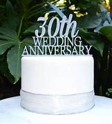 Image result for 30th Wedding Anniversary Cake Topper