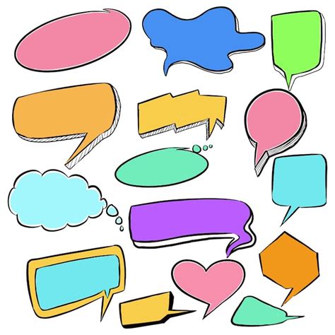 Colorful speech bubble illustration Vectors - Download Free High ...