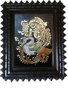 GAGA Tanjore painting - Blue Annaparavai 1 Decorative Showpiece - 33 cm ...