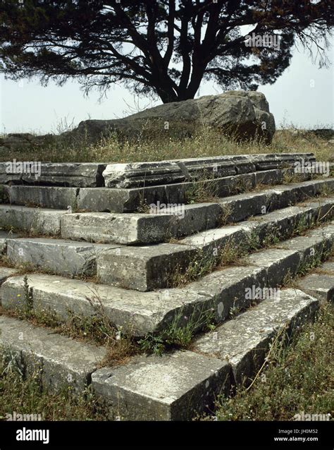 Turkey. Basement of the Pergamon Zeus Altar. Built during the reign of ...