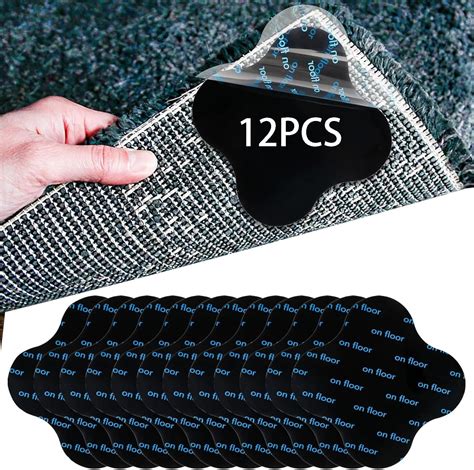 SGFKOP 12PCS Rug Gripper for Carpeted Floor, Wooden Floors Washable ...
