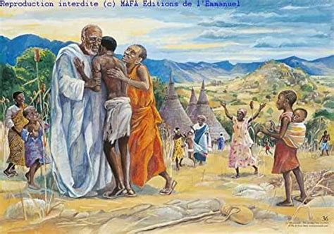 Amazon.in: Buy Le fils retrouve (lc 15,11), poster vie de jesus mafa ...