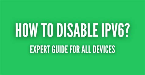Image result for Disable IPv6