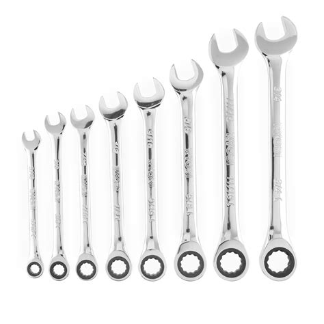 8 PC. SAE Ratcheting Combination Wrench Set - RYOBI Tools