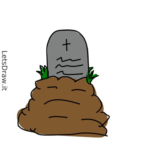 How to draw grave / LetsDrawIt